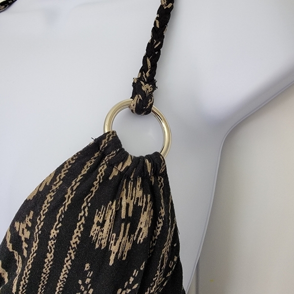 VENUS Black and Tan Patterned Dress - Picture 5 of 11